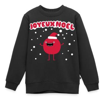 Joyeux Noël - Kinder Premium Organic Sweatshirt - Schwarz - Vorne - AI Model Kid Female (0cm)