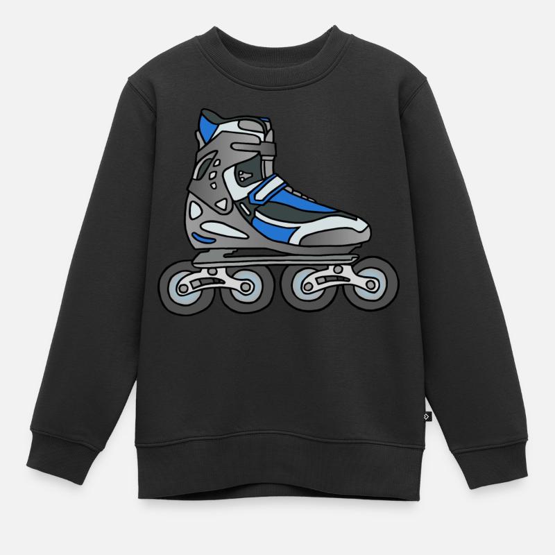 Roller en ligne - Sweat Premium enfant bio - noir