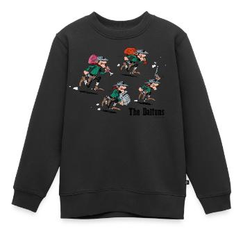 Lucky Luke Dalton Brüder The Daltons - Kinder Premium Organic Sweatshirt - Schwarz - Vorne - AI Model Kid Female (0cm)
