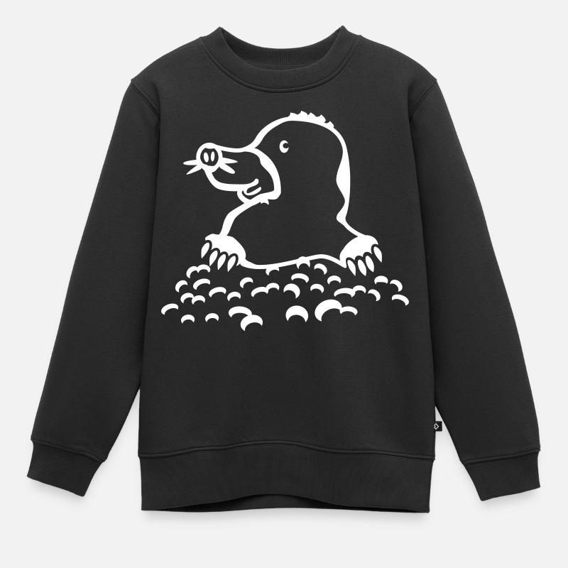 grain de beauté - Sweat Premium enfant bio - noir