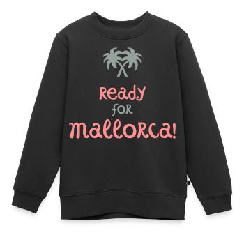 mallorca - Kinder Premium Organic Sweatshirt - Schwarz - Vorne - AI Model Kid Female (0cm)