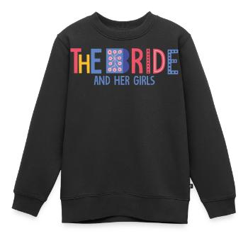 die Braut - Kinder Premium Organic Sweatshirt - Schwarz - Vorne - AI Model Kid Female (0cm)