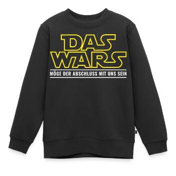 Abschluss Das wars Möge der Abschluss mit uns sein - Kinder Premium Organic Sweatshirt - Schwarz - Vorne - AI Model Kid Female (0cm)