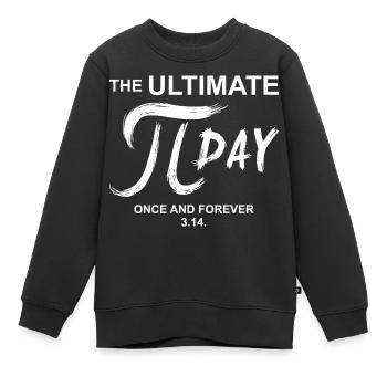 PI Day Zitat - Kinder Premium Organic Sweatshirt - Schwarz - Vorne - AI Model Kid Female (0cm)