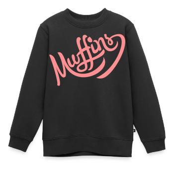 muffin - Kinder Premium Organic Sweatshirt - Schwarz - Vorne - AI Model Kid Female (0cm)