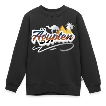 Egypte - Sweat Premium enfant bio - noir - Devant - AI Model Kid Female (0cm)