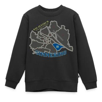 Wien Simmering - Kinder Premium Organic Sweatshirt - Schwarz - Vorne - AI Model Kid Female (0cm)