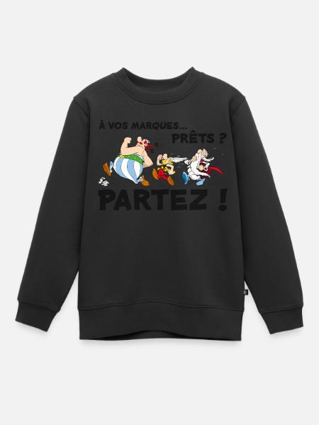 Astérix - À vos marques... Prêts? Partez! - Sweat Premium enfant bio - noir