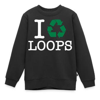 Ich bereite Schleifen auf - Kinder Premium Organic Sweatshirt - Schwarz - Vorne - AI Model Kid Female (0cm)