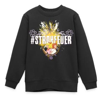 Bibi und Tina 'Strohfeuer' - Kinder Premium Organic Sweatshirt - Schwarz - Vorne - AI Model Kid Female (0cm)