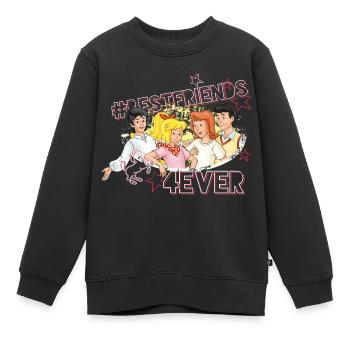 Bibi und Tina 'Best Friends 4Ever' - Kinder Premium Organic Sweatshirt - Schwarz - Vorne - AI Model Kid Female (0cm)