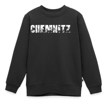 Chemnitz - Kinder Premium Organic Sweatshirt - Schwarz - Vorne - AI Model Kid Female (0cm)