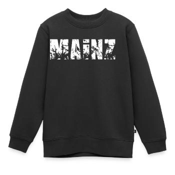 Mainz - Kinder Premium Organic Sweatshirt - Schwarz - Vorne - AI Model Kid Female (0cm)