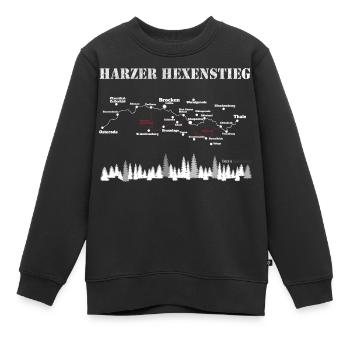 Harzer Hexenstieg - Kinder Premium Organic Sweatshirt - Schwarz - Vorne - AI Model Kid Female (0cm)
