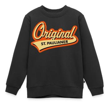 Original St. Paulianer (Sankt St. Pauli, Kiez, 3C) - Kinder Premium Organic Sweatshirt - Schwarz - Vorne - AI Model Kid Female (0cm)