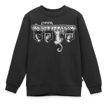 dmxcat - Kinder Premium Organic Sweatshirt - Schwarz - Vorne - AI Model Kid Female (0cm)