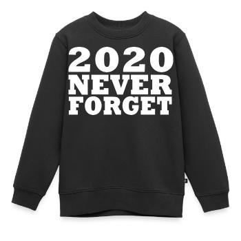 2020 - Kinder Premium Organic Sweatshirt - Schwarz - Vorne - AI Model Kid Female (0cm)