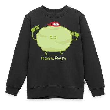 Chou-rappeur drôle - Sweat Premium enfant bio - noir - Devant - AI Model Kid Female (0cm)