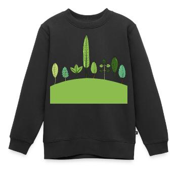 Crazy Plants - Kinder Premium Organic Sweatshirt - Schwarz - Vorne - AI Model Kid Female (0cm)