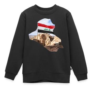 Irak - Kinder Premium Organic Sweatshirt - Schwarz - Vorne - AI Model Kid Female (0cm)