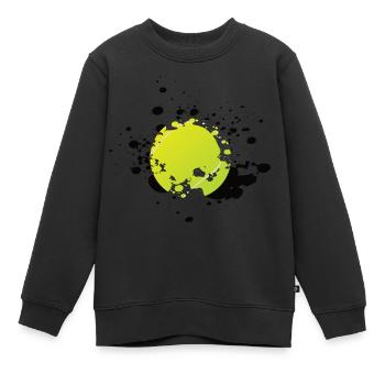 Tennis Tennisball - Kinder Premium Organic Sweatshirt - Schwarz - Vorne - AI Model Kid Female (0cm)