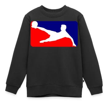 Soccer soccer - Sweat Premium enfant bio - noir - Devant - AI Model Kid Female (0cm)