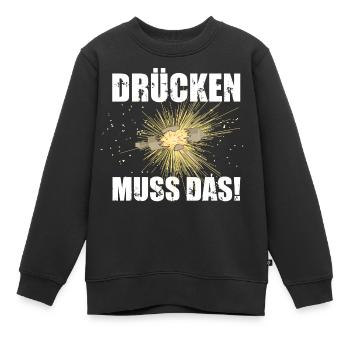 Pyro Drücken muss das Feuerwerk - Kinder Premium Organic Sweatshirt - Schwarz - Vorne - AI Model Kid Female (0cm)
