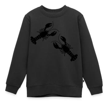two lobsters - Kinder Premium Organic Sweatshirt - Schwarz - Vorne - AI Model Kid Female (0cm)