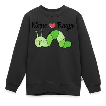 Kleine Raupe - Kinder Premium Organic Sweatshirt - Schwarz - Vorne - AI Model Kid Female (0cm)
