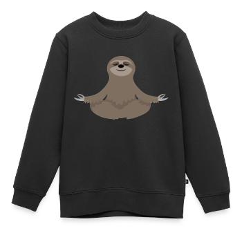 Ausruhen - Kinder Premium Organic Sweatshirt - Schwarz - Vorne - AI Model Kid Female (0cm)