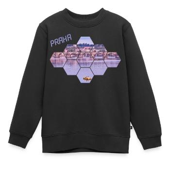 prag praha Prag Czech - Kinder Premium Organic Sweatshirt - Schwarz - Vorne - AI Model Kid Female (0cm)