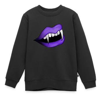 Vampire - Sweat Premium enfant bio - noir - Devant - AI Model Kid Female (0cm)