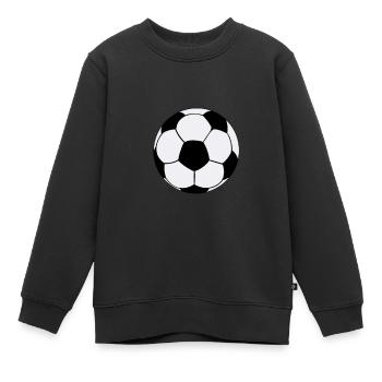 Ballon de foot - Sweat Premium enfant bio - noir - Devant - AI Model Kid Female (0cm)