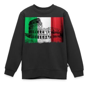 Kolosseum Italien Rom - Kinder Premium Organic Sweatshirt - Schwarz - Vorne - AI Model Kid Female (0cm)