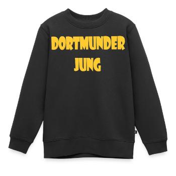 Dortmunder Jung - Kinder Premium Organic Sweatshirt - Schwarz - Vorne - AI Model Kid Female (0cm)