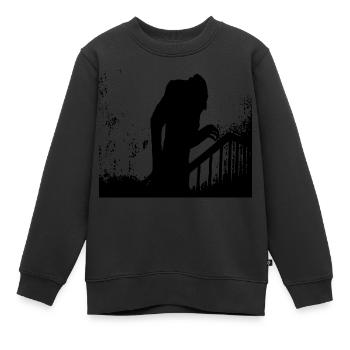 Bonjour - Sweat Premium enfant bio - noir - Devant - AI Model Kid Female (0cm)