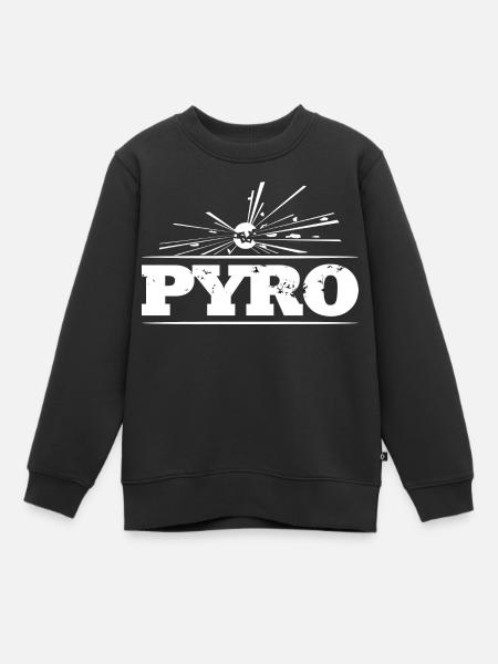 Pyro Explosive Feuerwerk - Kinder Premium Organic Sweatshirt - Schwarz