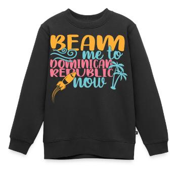 Dominikanische Republik - Kinder Premium Organic Sweatshirt - Schwarz - Vorne - AI Model Kid Female (0cm)
