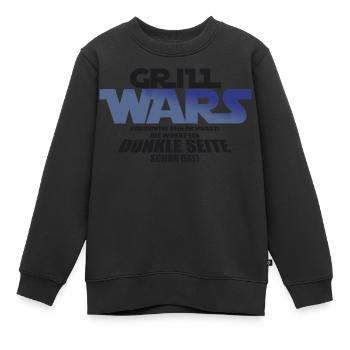 Grill Wars Grillen Grillmeister Hobby - Kinder Premium Organic Sweatshirt - Schwarz - Vorne - AI Model Kid Female (0cm)