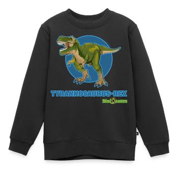 Schleich Dinosaurs Tyrannosaurus Rex T-Rex - Sweat Premium enfant bio - noir - Devant - AI Model Kid Female (0cm)