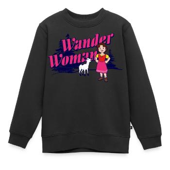 Heidi Wander Woman - Kinder Premium Organic Sweatshirt - Schwarz - Vorne - AI Model Kid Female (0cm)