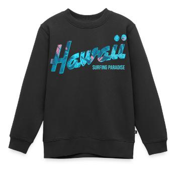 Hawaii Surfing Paradise Tropic - Sweat Premium enfant bio - noir - Devant - AI Model Kid Female (0cm)