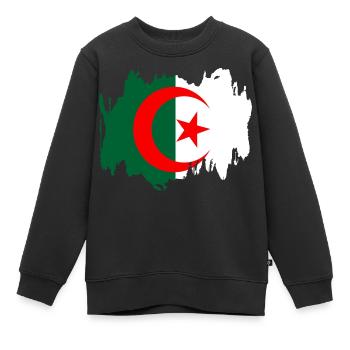 Algerien - Kinder Premium Organic Sweatshirt - Schwarz - Vorne - AI Model Kid Female (0cm)