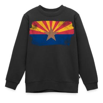 Drapeau de l’Arizona - Sweat Premium enfant bio - noir - Devant - AI Model Kid Female (0cm)