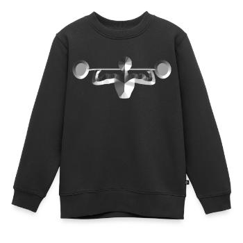 sport muscle renforcement - Sweat Premium enfant bio - noir - Devant - AI Model Kid Female (0cm)