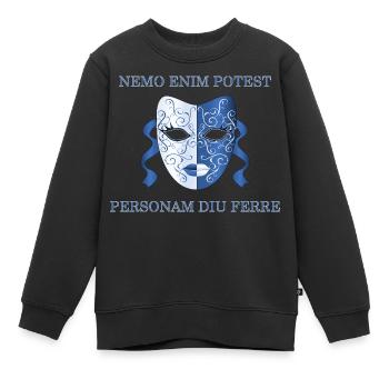 personne ne peut porter de masque à long terme - Sweat Premium enfant bio - noir - Devant - AI Model Kid Female (0cm)