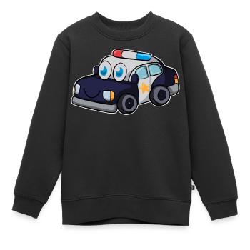 Polizeiauto - Kinder Premium Organic Sweatshirt - Schwarz - Vorne - AI Model Kid Female (0cm)