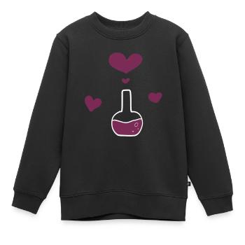 Chemie Kolben - Kinder Premium Organic Sweatshirt - Schwarz - Vorne - AI Model Kid Female (0cm)