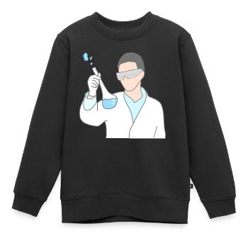 Science Chimie chimique - Sweat Premium enfant bio - noir - Devant - AI Model Kid Female (0cm)