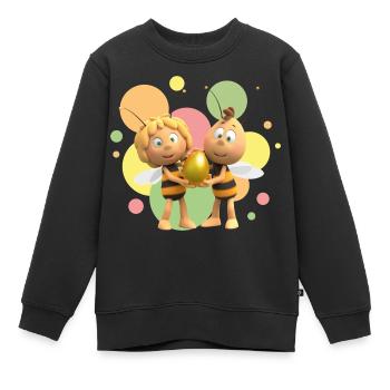 Die Biene Maja 3 Film Mit Willi Und Der Kugel - Kinder Premium Organic Sweatshirt - Schwarz - Vorne - AI Model Kid Female (0cm)